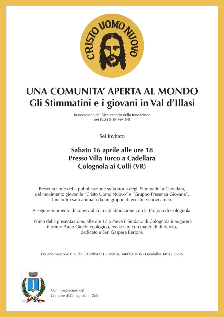 Gli Stimmatini e i giovani in Val d’Illasi